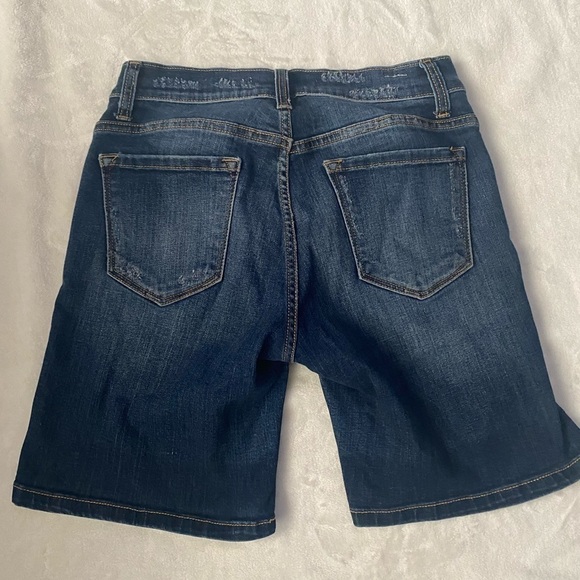KanCan Distressed Bermuda Jean Shorts - Picture 3 of 5